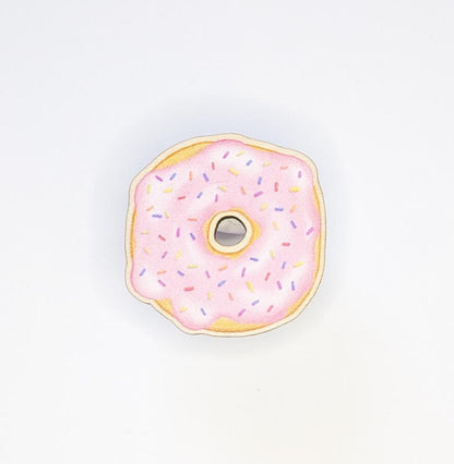 Cute Wooden Donut Pin