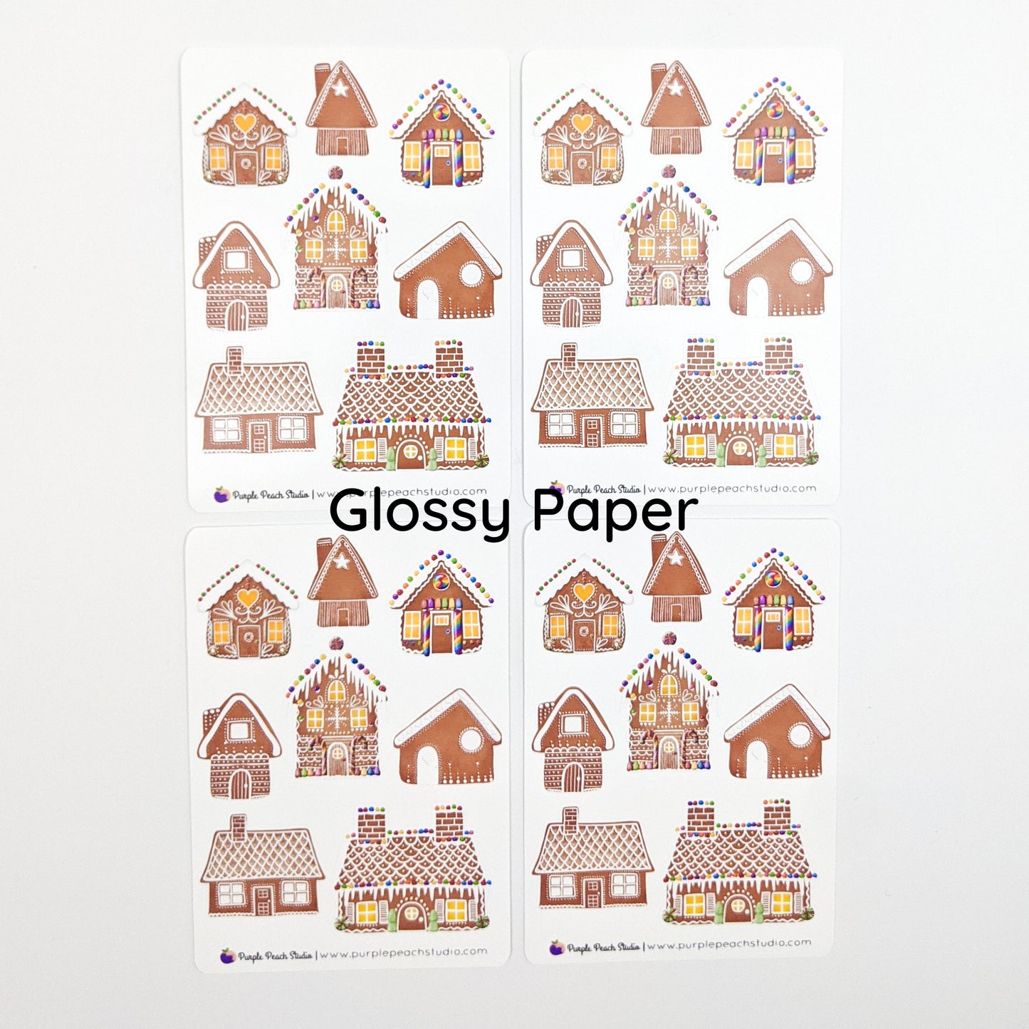 Small Gingerbread House Stickers